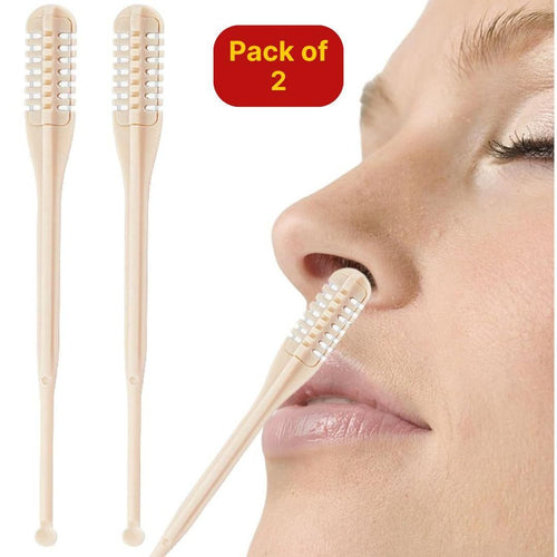 Nose Hair Trimmer Rotating Nasal Hair Razor Cutter with Ear Picker (Pack of 2)