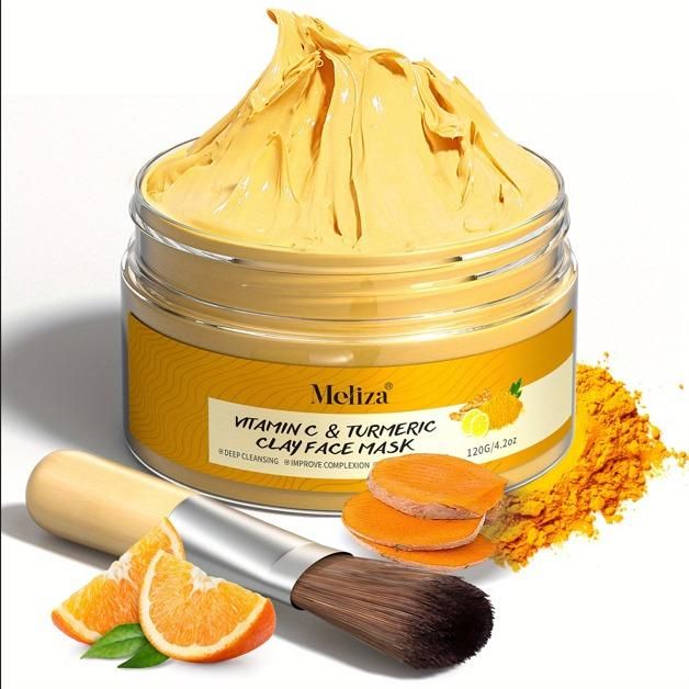 Vitamin C & Turmeric Clay Mask - Deep Cleansing