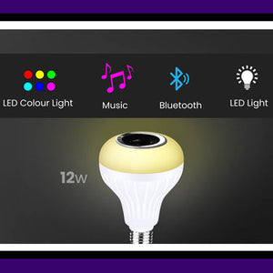 Colour Changing LED Bulb with Bluetooth Speaker & Remote