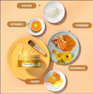 Vitamin C & Turmeric Clay Mask - Deep Cleansing