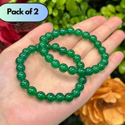 Green Jade Bracelet Pack of 2